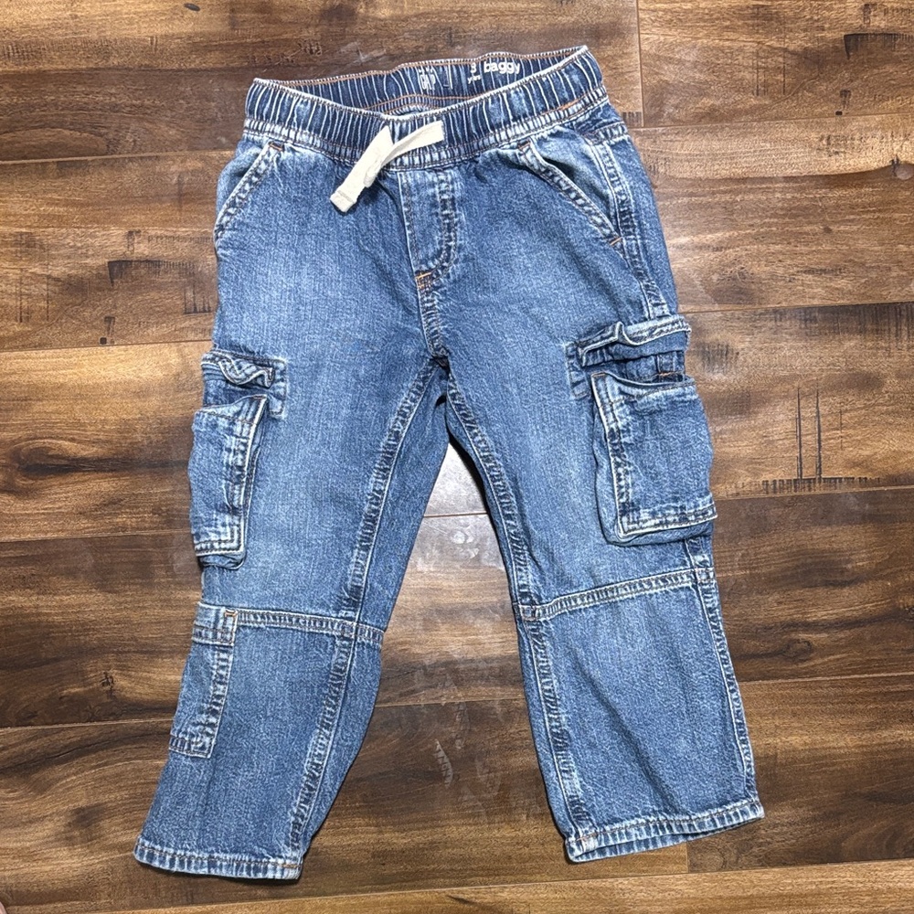 GAP Kids Blue Cargo Jeans